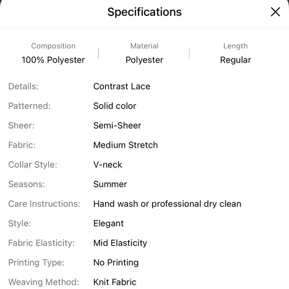 NWT 🤍 PLEATED WHITE IVORY LACE SLEEVE V-NECK BLOUSE TOP Size Women’s XL - Picture 7 of 8